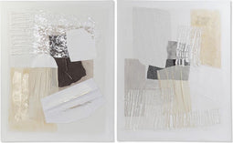 Schilderij DKD Home Decor 80 x 3,7 x 100 cm Abstract Stads (2 Stuks)