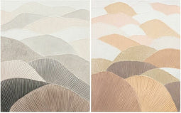 Schilderij DKD Home Decor 80 x 3,7 x 100 cm Berg Scandinavisch (2 Stuks)