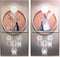Schilderij DKD Home Decor 80 x 3 x 160 cm Vaas (2 Stuks)