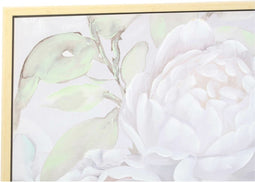Schilderij DKD Home Decor 80 x 4 x 80 cm Blommor Shabby Chic (2 Stuks)