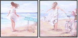 Schilderij DKD Home Decor 83 x 3,5 x 83 cm Mediterrane (2 Stuks)