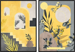 Schilderij DKD Home Decor 83 x 4,5 x 123 cm Scandinavisch (2 Stuks)