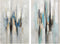 Schilderij DKD Home Decor Abstract 80 x 3 x 120 cm Stads (2 Stuks)