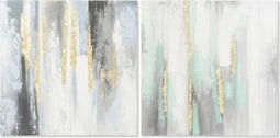 Schilderij DKD Home Decor Abstract 80 x 3 x 80 cm Modern (2 Stuks)