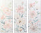 Schilderij DKD Home Decor Blommor 55 x 3 x 135 cm Shabby Chic (3 Onderdelen)