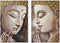 Schilderij DKD Home Decor Boeddha 80 x 3 x 120 cm Orientaals (2 Stuks)