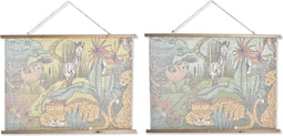 Schilderij DKD Home Decor Kinderen dieren 100 x 2 x 75 cm (2 Stuks)
