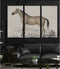 Schilderij DKD Home Decor Paard (180 x 4 x 120 cm)