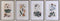 Schilderij DKD Home Decor Spar Kristal 50 x 65 x 2,5 cm 50 x 2,5 x 65 cm 50 x 2,5 x 70 cm Blommor (4 Onderdelen)
