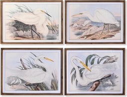 Schilderij DKD Home Decor Spar Kristal 70 x 50 x 2 cm Reiger (4 Onderdelen)