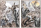 Schilderij DKD Home Decor Tropisch (83 x 4,5 x 122,5 cm) (83 x 4,5 x 123 cm) (2 Stuks)