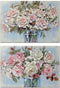 Schilderij DKD Home Decor Vaas 100 x 3 x 70 cm Shabby Chic (2 Stuks)