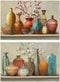 Schilderij DKD Home Decor Vaas Koloniaal 120 x 3 x 80 cm (2 Stuks)