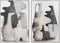 Schilderij DKD Home Decor Vaas Scandinavisch 84 x 4,5 x 123 cm (2 Stuks)