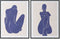 Schilderij DKD Home Decor Vrouw 60 x 4 x 80 cm Modern (2 Stuks)