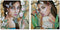Schilderij DKD Home Decor Vrouw Tropisch 80 x 3 x 80 cm (2 Stuks)