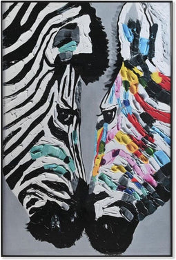Schilderij DKD Home Decor Zebra 80 x 3 x 120 cm Modern
