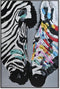 Schilderij DKD Home Decor Zebra 80 x 3 x 120 cm Modern