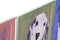Schilderij Home ESPRIT Blauw Groen Oranje Stads 50 x 2 x 50 cm (4 Stuks)