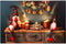 Schilderij Kerstmis Multicolour Hout Canvas 60 x 1,8 x 40 cm