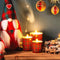 Schilderij Kerstmis Multicolour Hout Canvas 60 x 1,8 x 40 cm