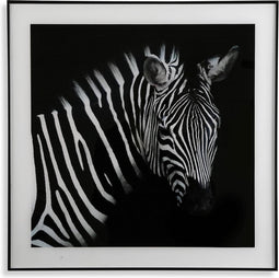 Schilderij Kristal (2 x 50 x 50 cm) Zebra