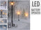 Schilderij LED Licht Besneeuwd Straatlantaarn 30 x 40 cm