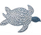 Schilderij Schildpad 35,56 x 3,18 x 26,67 cm Blauw Metaal