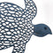 Schilderij Schildpad 35,56 x 3,18 x 26,67 cm Blauw Metaal