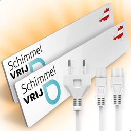 Schimmel-DRY DH-WHI-SDRY-SET - Schimmel Verwijderaar - Vochtvreter - Schimmelvreter - Anti Schimmel - Wand Ontvochtiger - Badkamer Schimmelreiniger - Huis