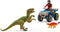 schleich DINOSAURUS Speelfigurenset - Vlucht op de quad voor Velociraptor - Kinderspeelgoed - 4 tot 10 jaar - 5 Onderdelen - 41466
