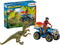 schleich DINOSAURUS Speelfigurenset - Vlucht op de quad voor Velociraptor - Kinderspeelgoed - 4 tot 10 jaar - 5 Onderdelen - 41466
