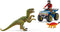 schleich DINOSAURUS Speelfigurenset - Vlucht op de quad voor Velociraptor - Kinderspeelgoed - 4 tot 10 jaar - 5 Onderdelen - 41466