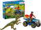 schleich DINOSAURUS Speelfigurenset - Vlucht op de quad voor Velociraptor - Kinderspeelgoed - 4 tot 10 jaar - 5 Onderdelen - 41466