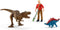 schleich DINOSAURUS- Tyrannosaurus rex aanval - Dino Speelgoed - Speelfigurenset - Kinderspeelgoed voor Jongens en Meisjes - 5 tot 12 jaar - 4 Onderdelen