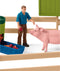 schleich FARM WORLD - Grote stal, geel - Boerderij Speelgoed - 42605