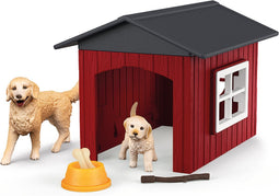 schleich FARM WORLD - Hondenhok met golden retrievers - 42722