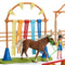 Schleich FARM WORLD - Pony agility wedstrijd - Speelfigurenset - Kinderspeelgoed voor Jongens en Meisjes - 3 tot 8 jaar