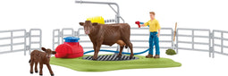 schleich FARM WORLD Speelfigurenset - Wasstation voor Koeien - Kinderspeelgoed voor Jongens en Meisjes - 3 tot 8 jaar - 17 Onderdelen - 42529