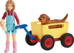 schleich FARM WORLD - Uitje met de bolderkar - Speelfigurenset - Kinderspeelgoed voor Jongens en Meisjes - 3 tot 8 jaar - 42543