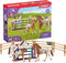 schleich HORSE CLUB - Lisa's toernooitraining - Kinderspeelgoed - Paarden speelgoed - 3 Appaloosa's en Hindernissen - 17 onderdelen