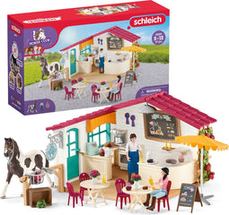schleich HORSE CLUB - Ruiter Café - Speelfigurenset - Kinderspeelgoed voor Jongens en Meisjes - 42592