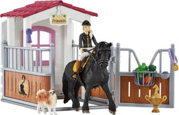 schleich HORSE CLUB - Speelfigurenset - Paardenstal met Horse Club Tori & Princess - Kinderspeelgoed voor Jongens en Meisjes - 5 tot 12 jaar - 14 Onderdelen - 42437