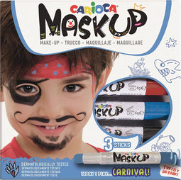 Schminkstift Carioca make-up carnaval set à 3 kleuren
