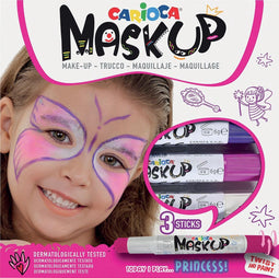 Schminkstift Carioca make-up prinses set à 3 kleuren