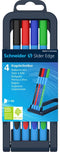 Schneider balpen - Slider Edge - 4 stuks - basic kleuren - S-152273