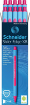 Schneider balpen - Slider Edge - penpunt XB - schrijfkleur roze - 10 stuks - S-152209-10