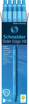 Schneider balpen - Slider Edge - XB - lichtblauw - 10 stuks - S-152210-10