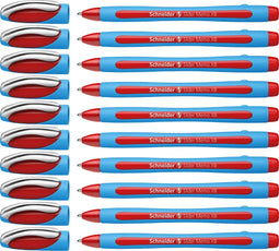 Schneider balpen - Slider Memo - penpunt XB - schrijfbreedte 1,4mm - rood - 10 stuks - S-150202-10