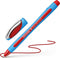 Schneider balpen - Slider Memo - penpunt XB - schrijfbreedte 1,4mm - rood - 10 stuks - S-150202-10